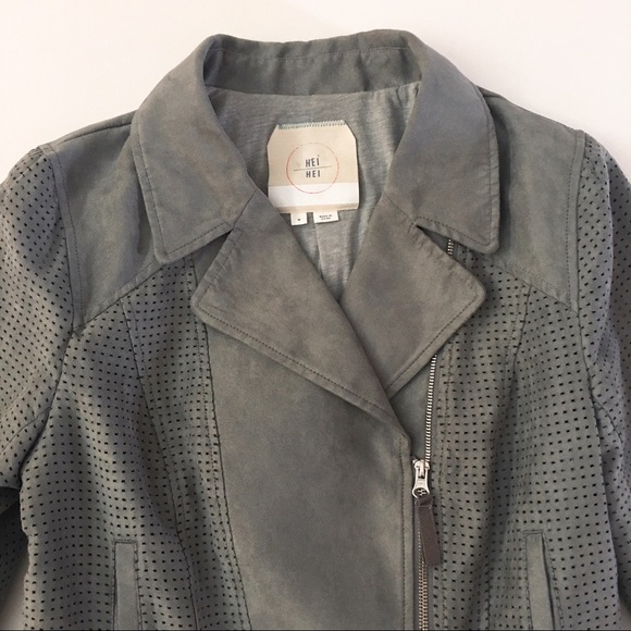 anthropologie • vegan suede moto jacket - Picture 5 of 5